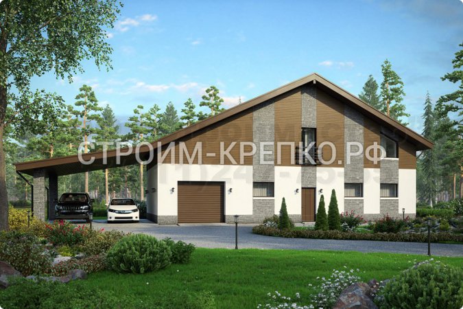 Проект дома из кирпича Б-010